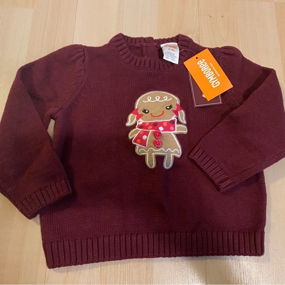 Sz 12-18 months Gymboree gingerbread sweater & skirt ensemble NWT - Picture 2 of 5
